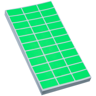 Etichete autoadezive 50x22 mm verzi 3300 buc 100 coli Adison